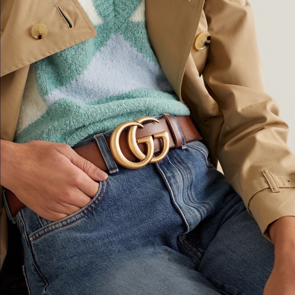 Gucci Marmont Belt - Brown 75